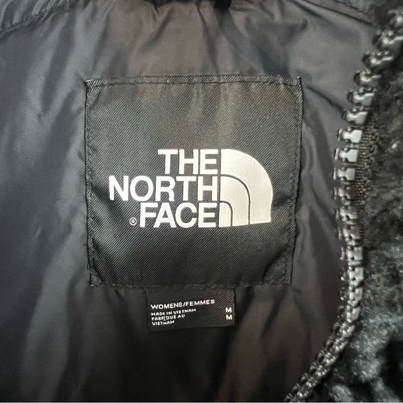 NWT Women’s High Pile Nuptse Jacket Sherpa The North face black medium m - Picture 7 of 16